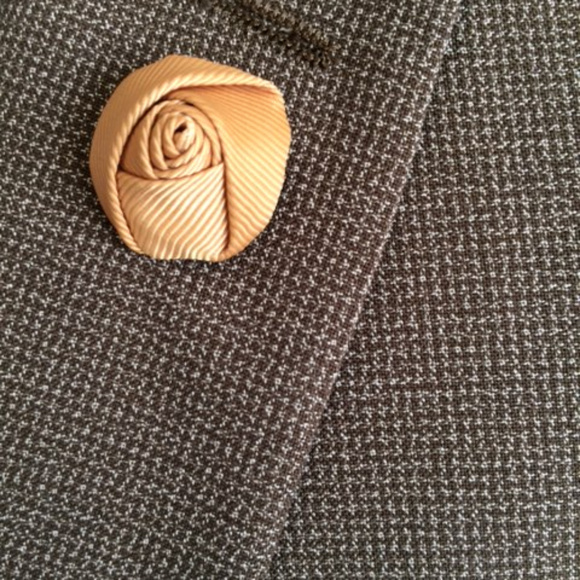 *DONATED* Alfani Brown Print SLIM FIT Blazer, 42L - Picture 2 of 7